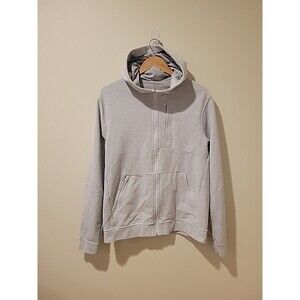 Lululemon Sweatshirt Full Zip Hoodie City Sweat Heathered Light Gray Men's L